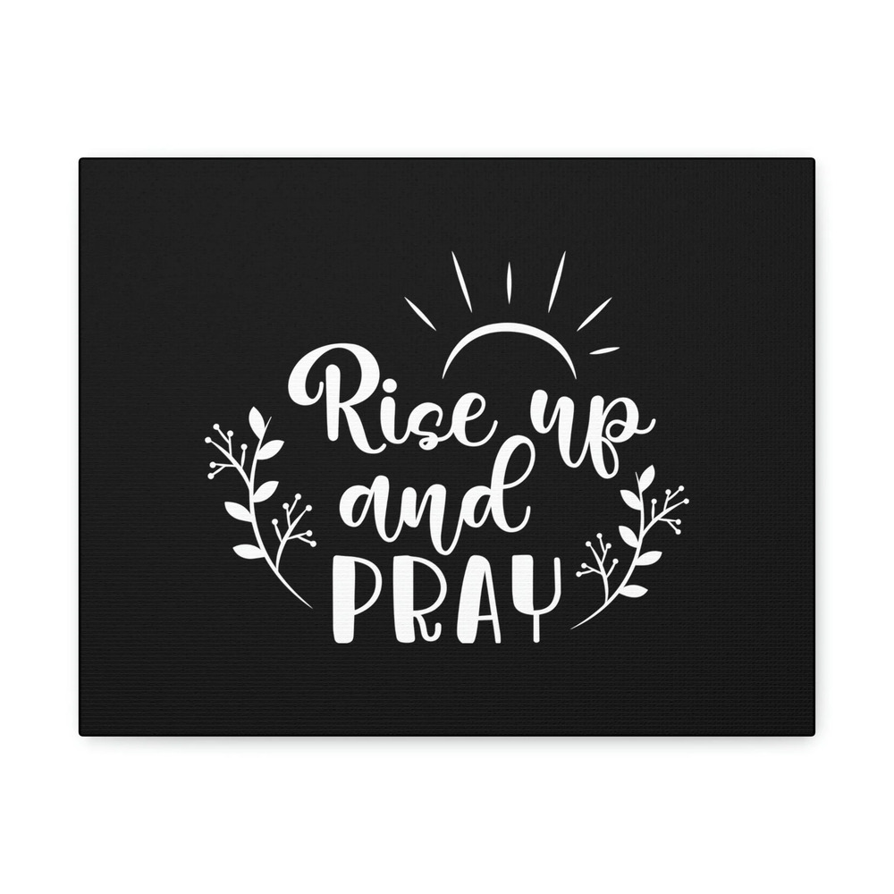 Scripture Walls Rise Up And Pray Mark 1:35 Sun Rays Black Christian Wall Art